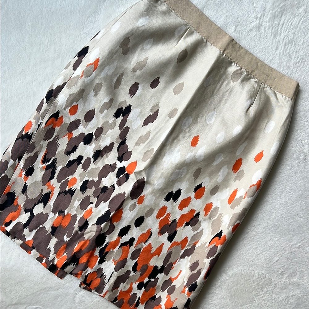 Kate Spade Orange Print Skirt